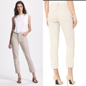 NWT Hudson Jeans Barbara Straight Jeans In Ivory Size 30 $195